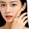 Hyacinth high-end fan-shaped shell ring for women, 2026 new trendy ring, fashionable, light luxury, elegant and high-end open ring details Picture